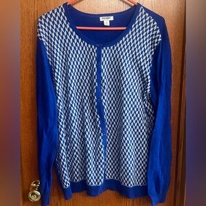 Old Navy Royal Blue And Gray Cardigan Size XXL